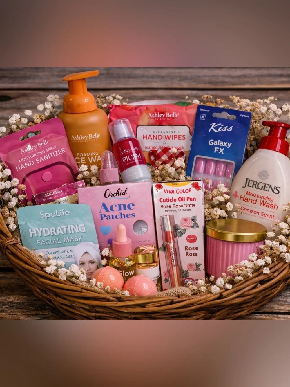 Pink Beauty Gift Set - Skincare & Nail Care